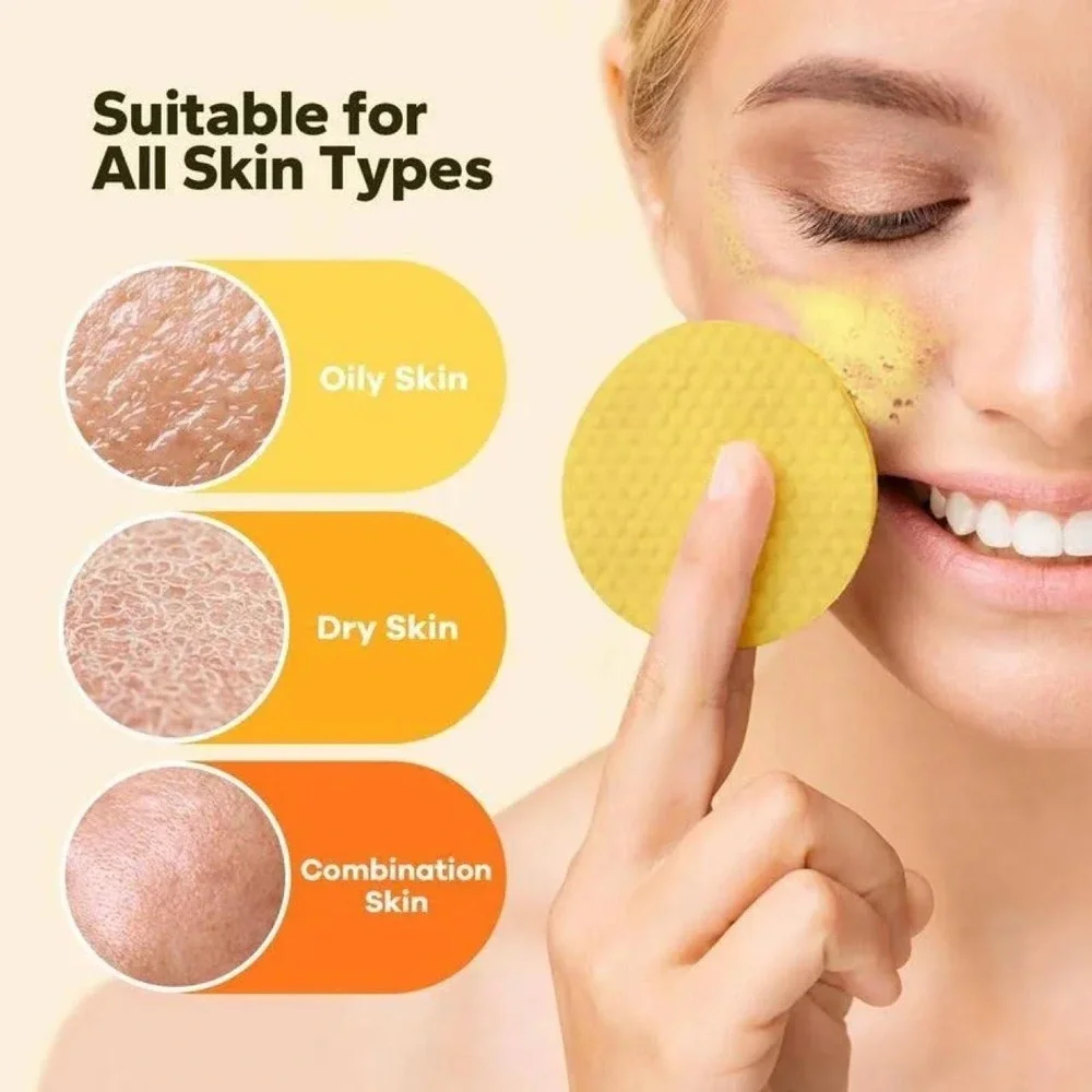 Silkyshark Turmeric & Kojic Acid Cleansing Pads 50ct Dark Spot Brightening NEW